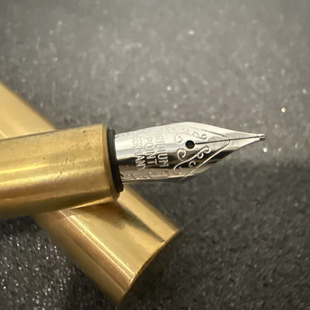 Vintage Brass Sandalwood Fountain Pen Premium Writing Gift Stationery